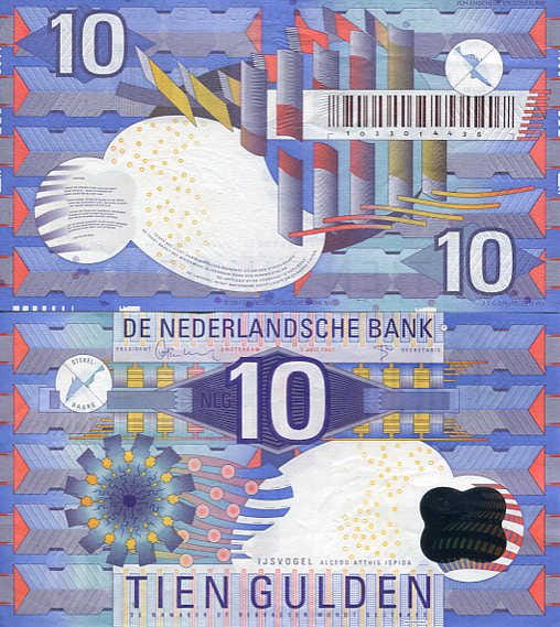 Holandia 10 Gulden 1997 r. UNC