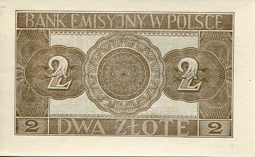 Banknot 2 zł 1941 r.