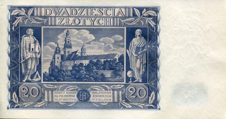 Banknot 20 zł 1936 r.