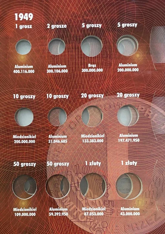 Album E-hobby na monety obiegowe PRL 1949 - 1966 r. I Tom Strona 1