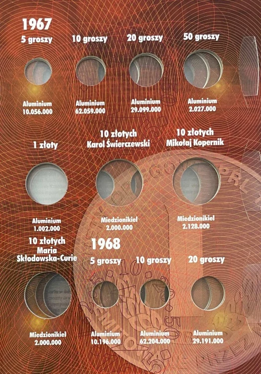 Album E-hobby na monety obiegowe PRL 1967 - 1972 r. II Tom Strona 1