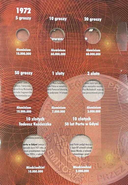 Album E-hobby na monety obiegowe PRL 1967 - 1972 r. II Tom Strona 5