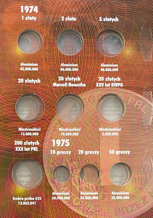 Album E-hobby na monety obiegowe PRL 1973 - 1977 r. III Tom Strona 2