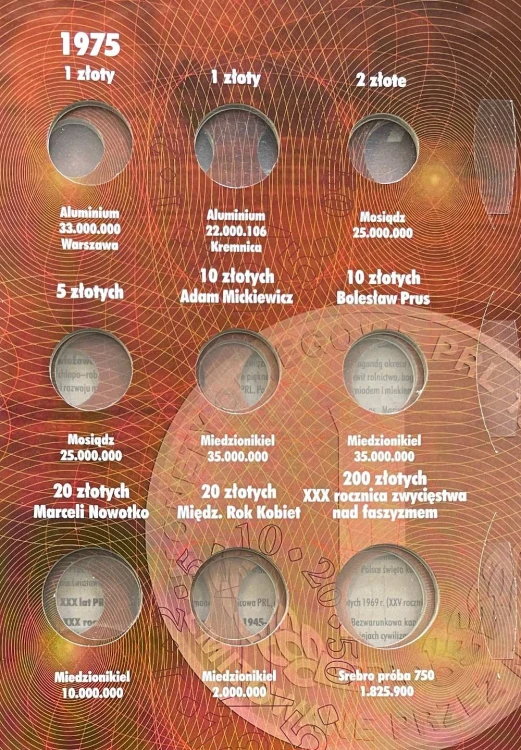 Album E-hobby na monety obiegowe PRL 1973 - 1977 r. III Tom Strona 3