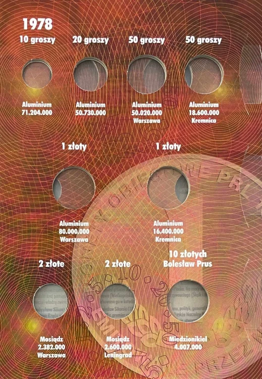 Album E-hobby na monety obiegowe PRL 1978 - 1981 r. IV Tom  Strona 1