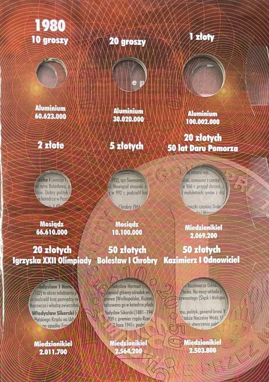 Album E-hobby na monety obiegowe PRL 1978 - 1981 r. IV Tom  Strona 3