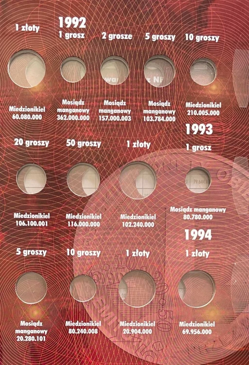 Album E-hobby na monety obiegowe IIIRP 1995 - 1997 r. II Tom Strona 2