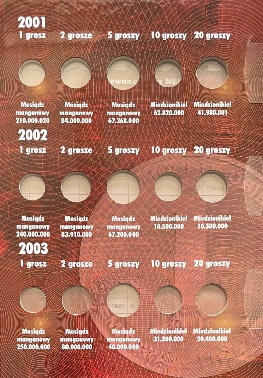Album E-hobby na monety obiegowe IIIRP 1998 - 2005 r. III Tom  Strona 2