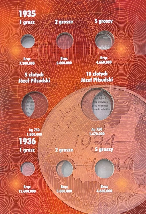 Album E-hobby na monety obiegowe IIRP 1934 - 1939 r. II Tom Strona 2