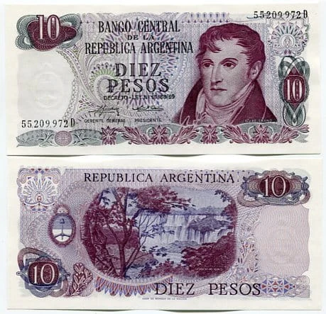 Argentyna 10 Pesos UNC