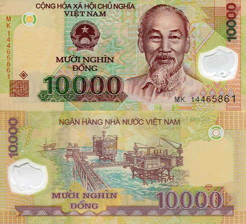 Wietnam 10 000 Dong 2020 r. Polimer UNC