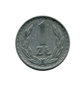 Polska 1 Złoty 1976 r. b.z.