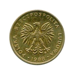 Polska 5 Złotych 1988 r.