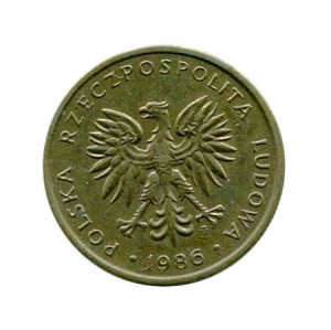 Polska 5 Złotych 1986 r.