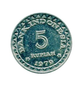Indonezja 5 Rupii 1979 r.