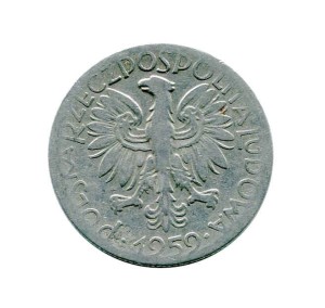 Polska 5 Złotych z rybakiem 1959 r.