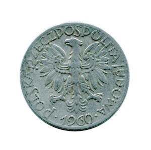 Polska 5 Złotych z rybakiem 1960 r.