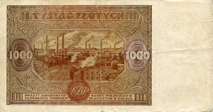 Banknot Polska 1000 Złotych 1946 r. D