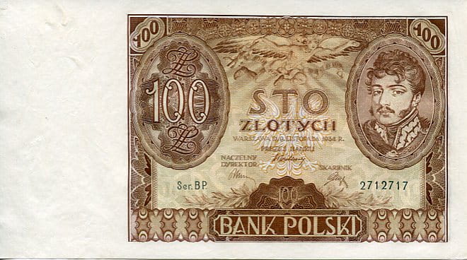Banknot Polska 100 złotych 1934 r. BP