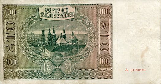 Banknot Polska 100 Złotych 1941 r.
