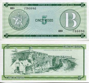 Kuba 5 Peso 1985 r. UNC