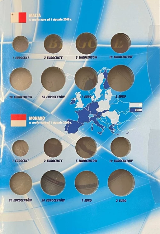Album E-hobby na monety obiegowe Euro Tom II Strona 1