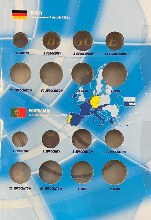 Album E-hobby na monety obiegowe Euro Tom II Strona 2