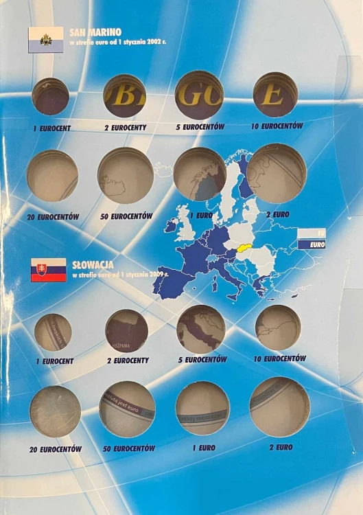 Album E-hobby na monety obiegowe Euro Tom II Strona 3