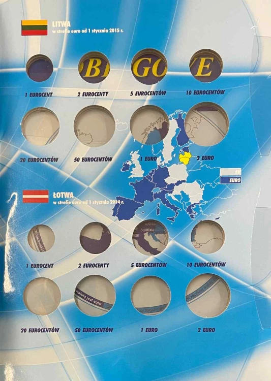 Album E-hobby na monety obiegowe Euro Tom III Strona 2