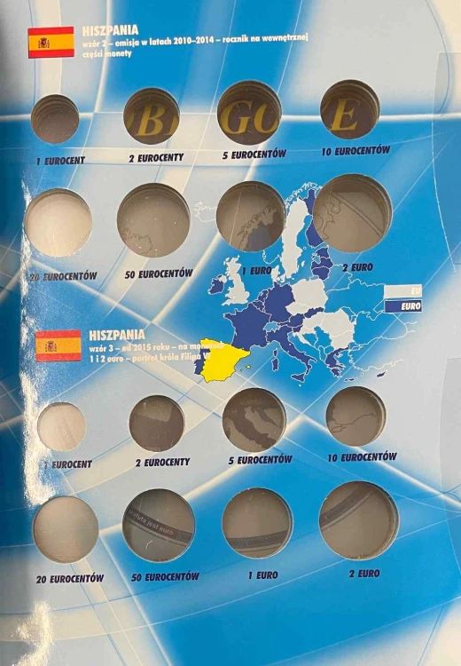 Album E-hobby na monety obiegowe Euro Tom IV Strona 2