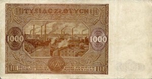 Banknot Polska 1000 Złotych 1946 r.