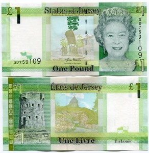 Jersey 1 Funt 2010 r. UNC