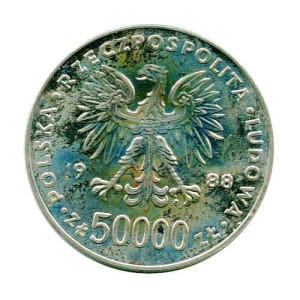 Polska 50 000 zł Józef Piłsudski 1988 r.