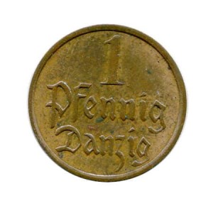 Wolne Miasto Gdańsk 1 Pfennig 1937 r.
