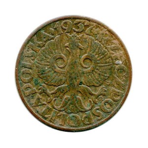 Polska 5 Groszy 1937 r.