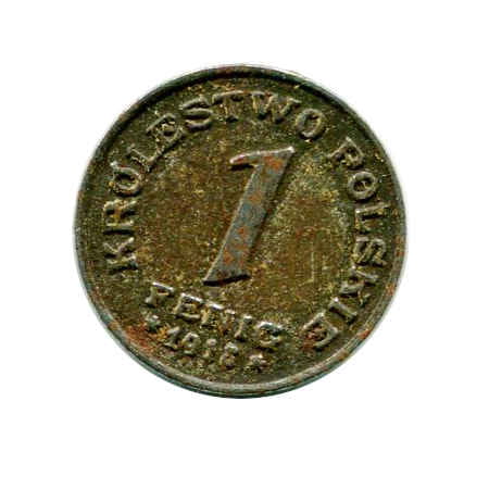 Królestwo Polskie 1 Fenig 1918 r.