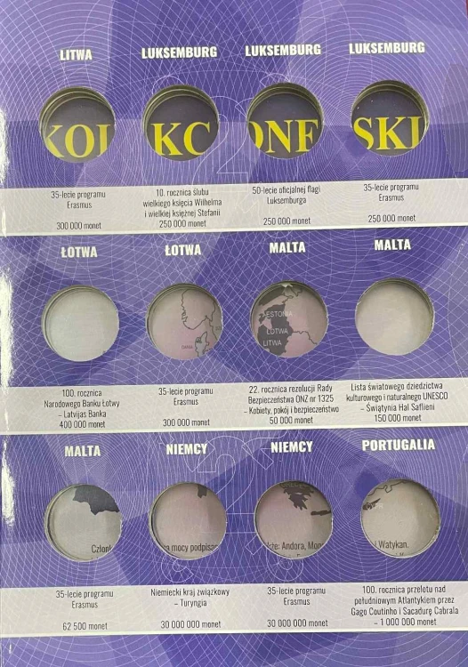 Album E-hobby na monety 2 Euro 2022 r. Tom XII Strona 3