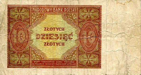 Banknot Polska 10 Złotych 1946 r.