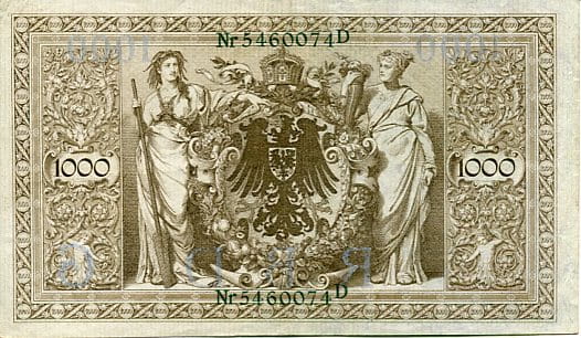 Niemcy 1000 Marek 1910 r. D