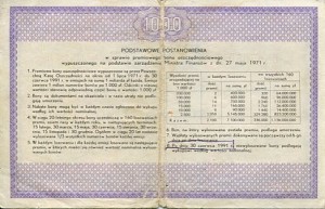 Premiowy Bon Oszczędnościowy 1000 zł 1971 r.
