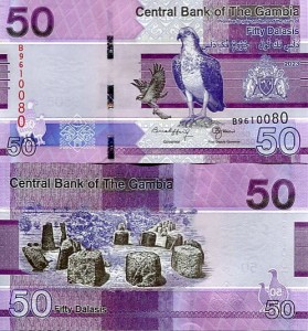 Gambia 50 Dalasis 2023 r. UNC