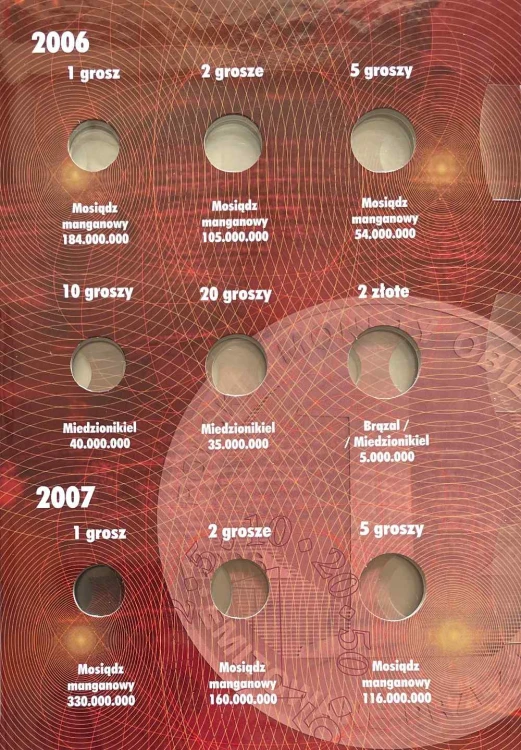 Album E-hobby na monety obiegowe IIIRP 2006 - 2011 r. IV Tom Strona 1