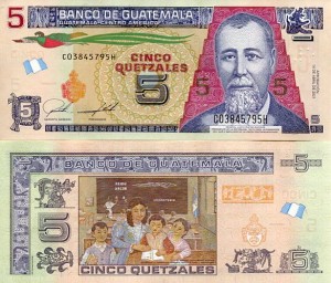 Gwatemala 5 Quetzales 2021 r. UNC