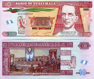 Gwatemala 10 Quetzales 2019 r. UNC
