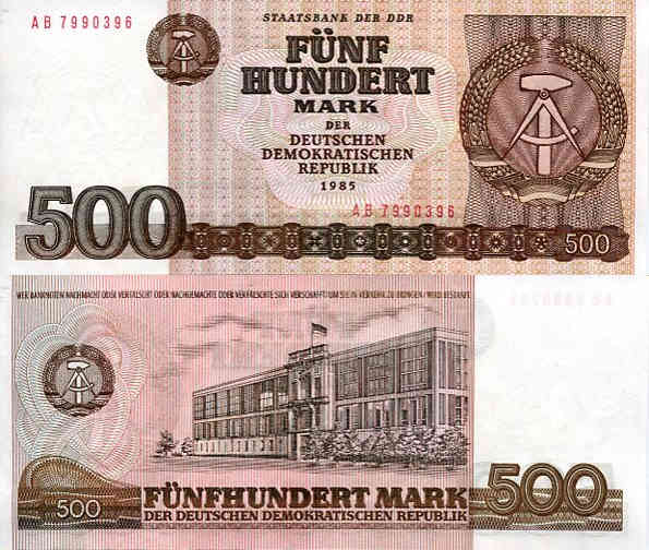 Niemcy NRD 500 Marek 1985 r. UNC