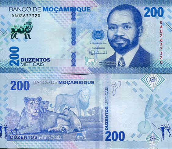 Mozambik 200 Meticais 2024 r.  UNC