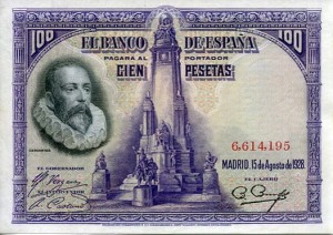 Hiszpania 100 Pesetas 1928 r.