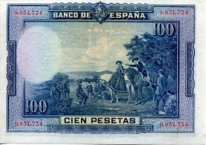 Hiszpania 100 Pesetas 1928 r.