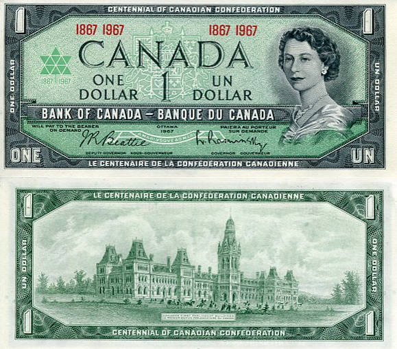 Kanada 1 Dolar 1967 r. UNC