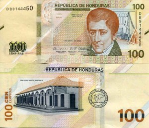 Honduras 100 Lempiras 2022 r. UNC